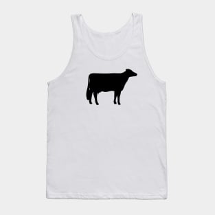 Holstein Cow Silhouette Tank Top